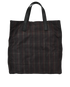 Checked Tote, back view